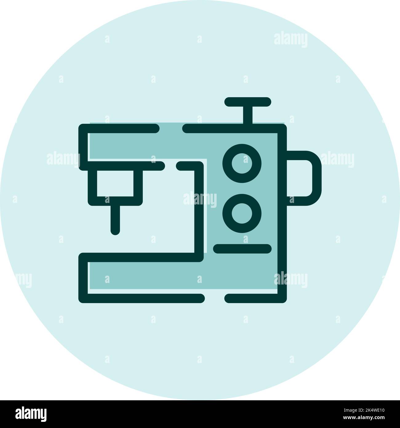 sewing-machine-illustration-vector-on-a-white-background-stock-vector