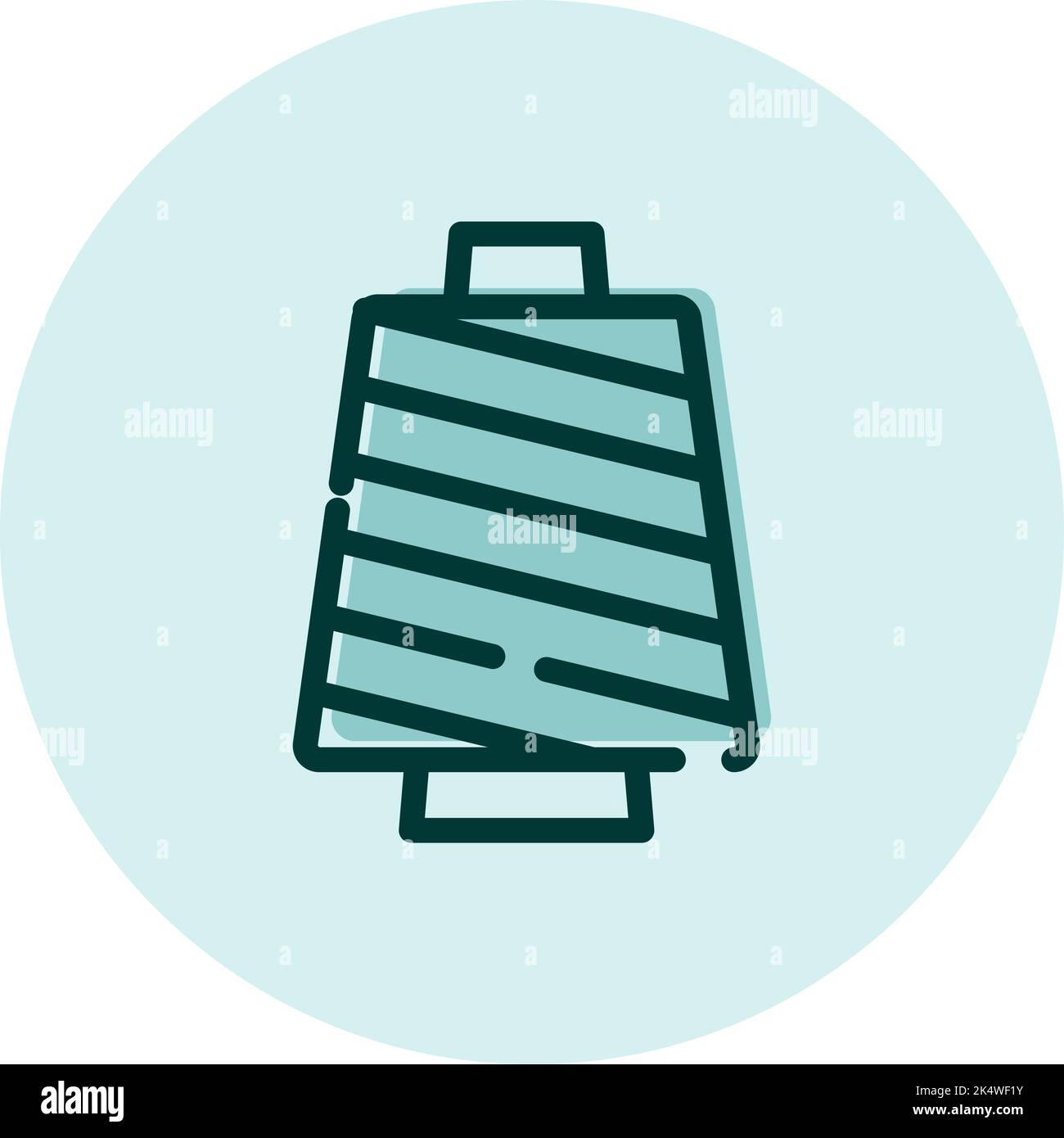 Textile knitting yarn, illustration, vector on a white background Stock ...