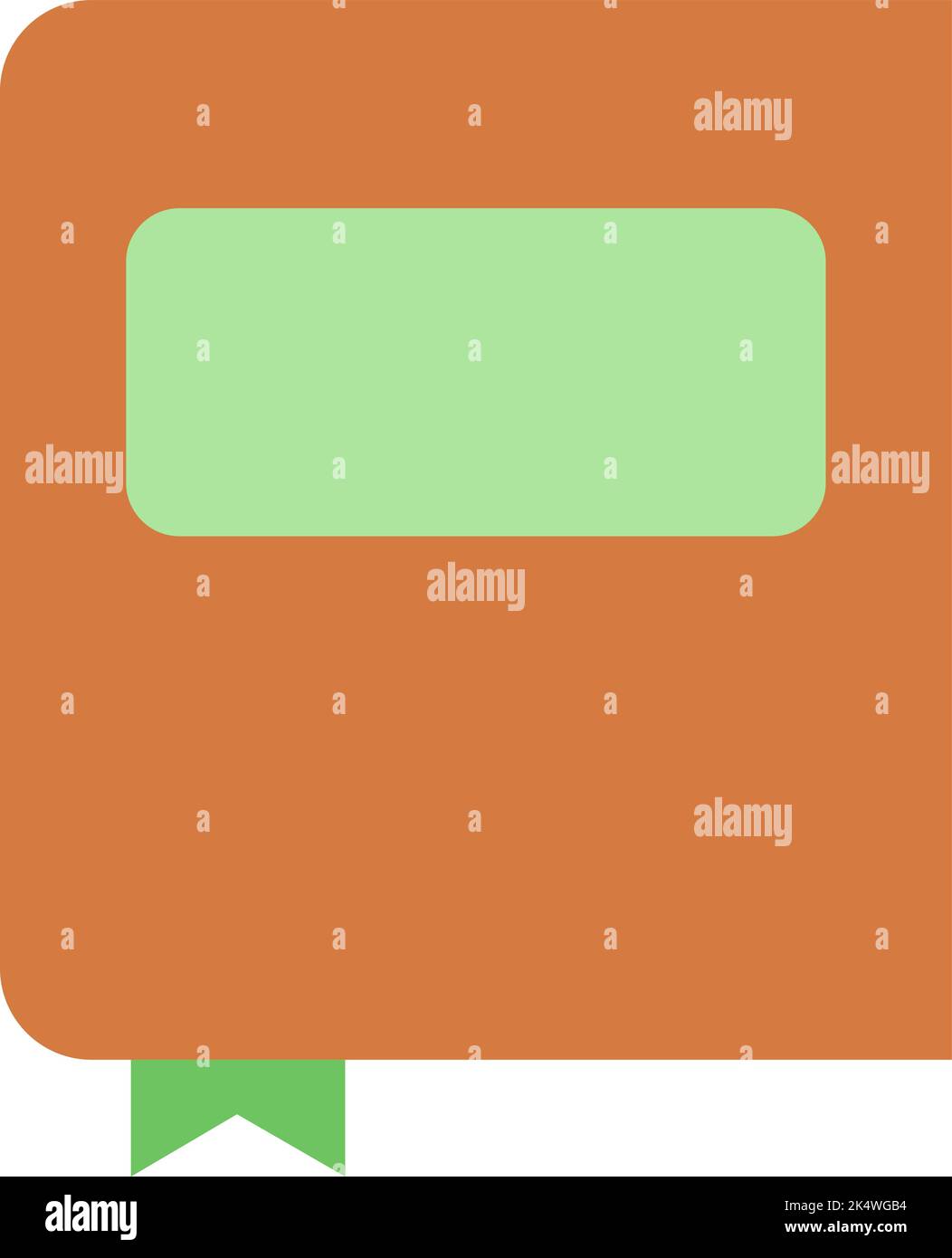 Work book, illustration, vector on a white background Stock Vector