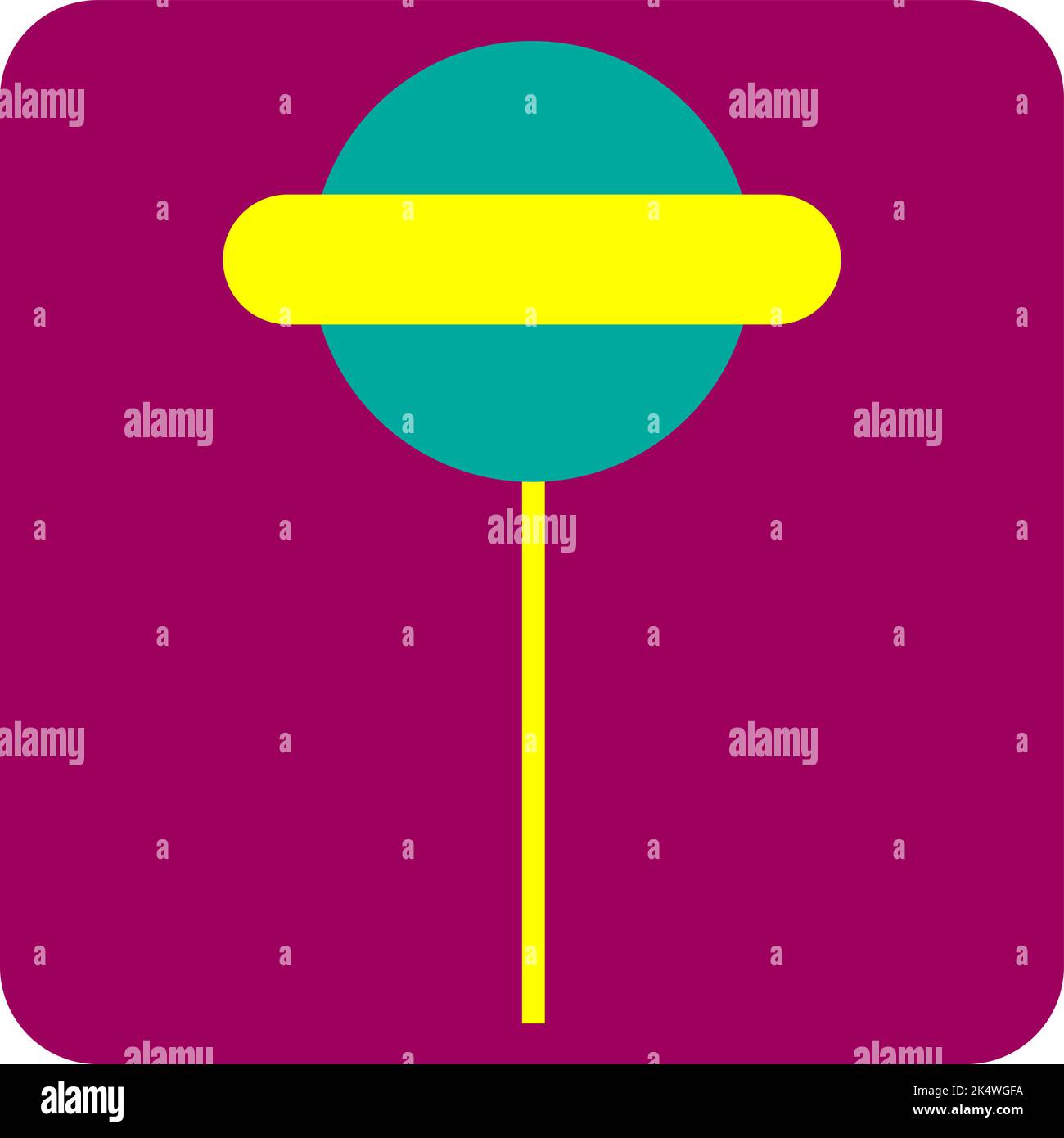 Chupa chups lolipop, illustration, vector on a white background. Stock Vector