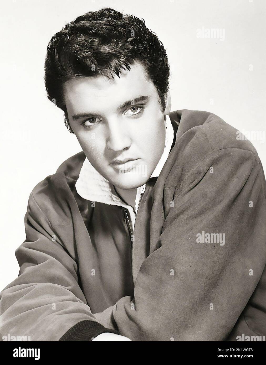 Jailhouse Rock (MGM, 1957). Elvis Presley Portrait, Publicity Still. Stock Photo