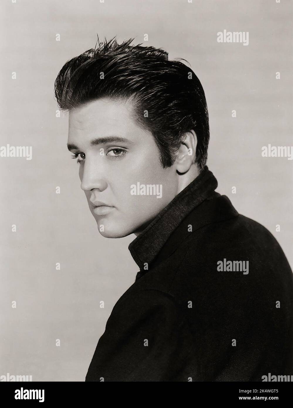 Elvis Presley portrait - Jailhouse Rock (MGM, 1957). Publicity Still. Stock Photo