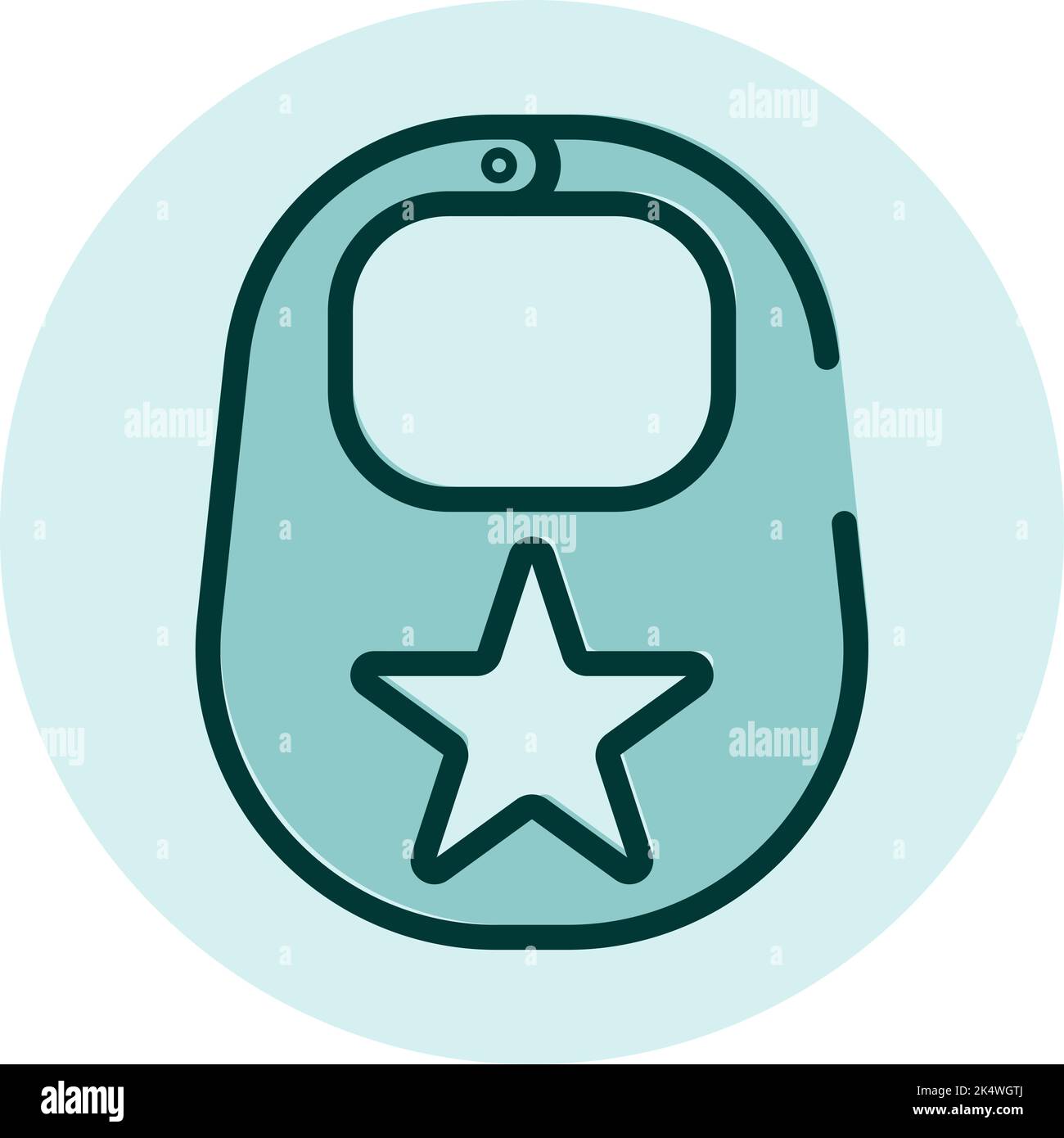 Baby Bib Vector Icon 24017000 Vector Art at Vecteezy