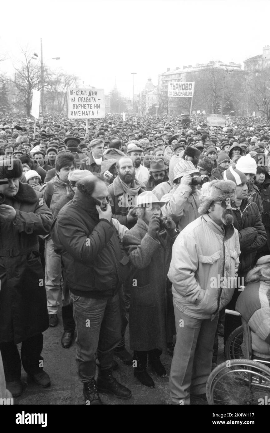 Rally of the Democratic Front, St. Alexander Nevsky Sq., Sofia