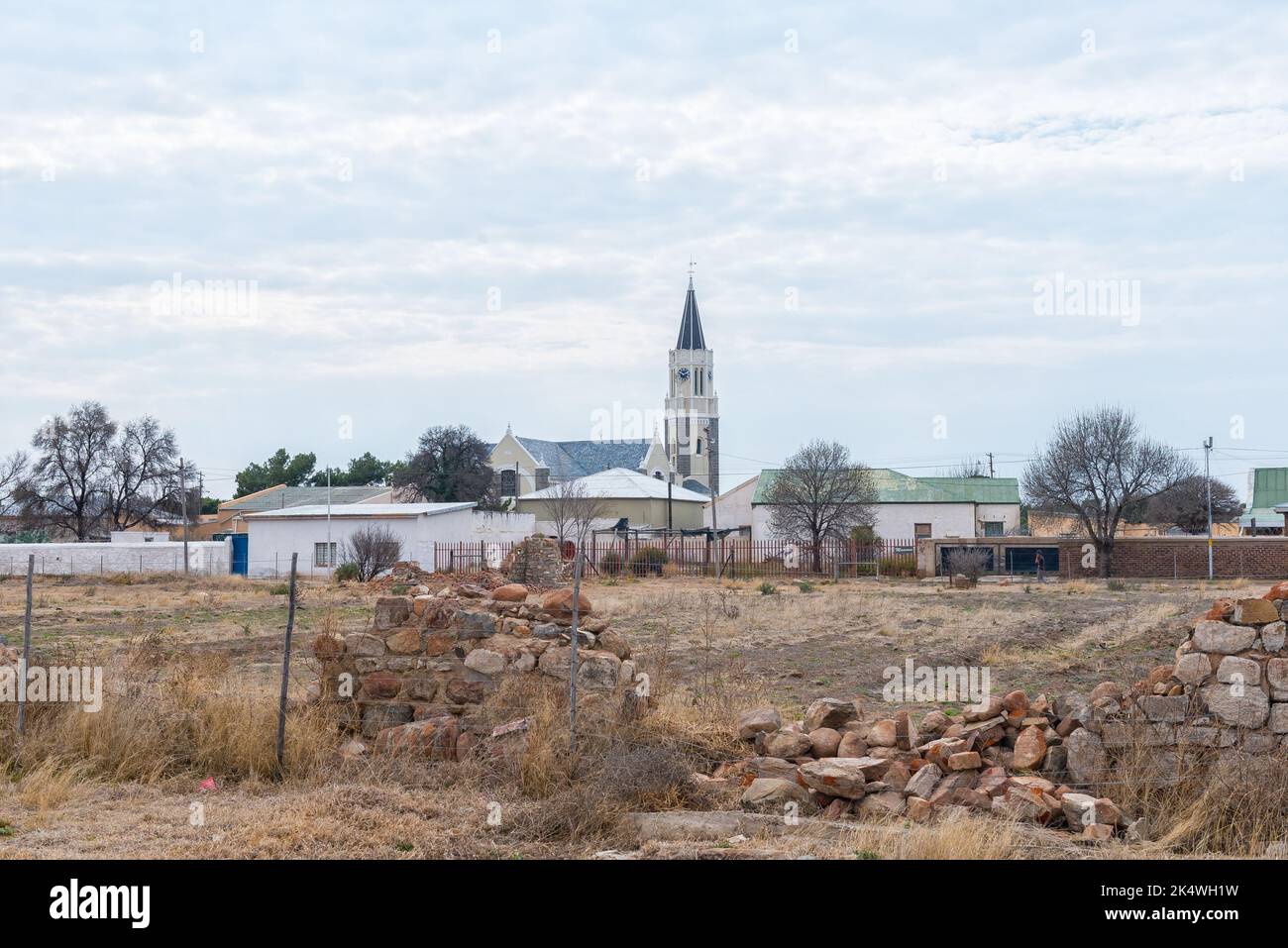 HANOVER, SOUTH AFRICA SEP 2, 2022 A street scene, with buildings, in