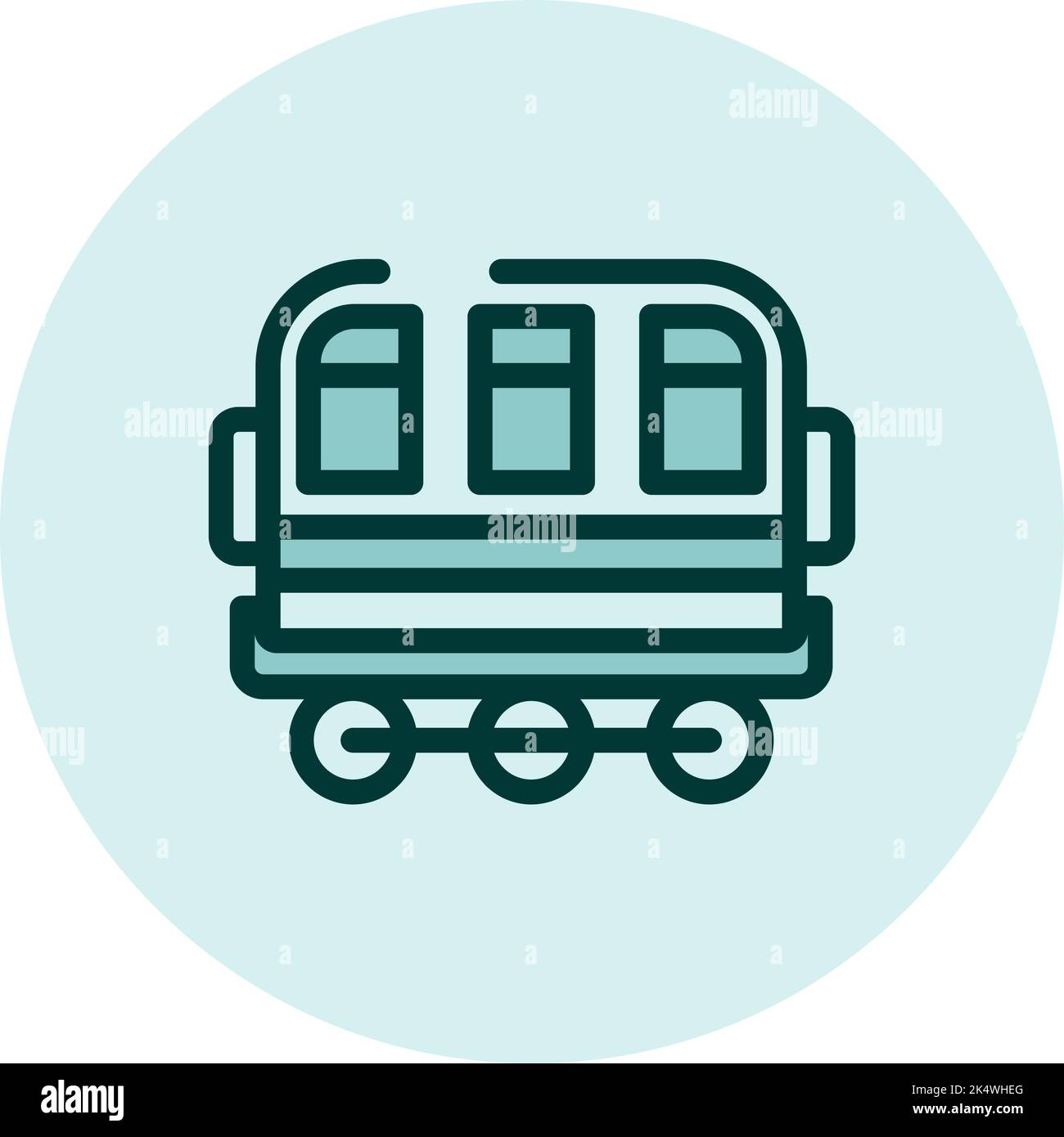 Wagon Train Vector Locomotive wagon, illustration, vector on a white background Stock ...