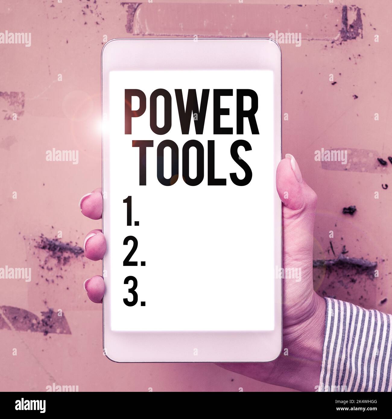 Writing displaying text Power Tools. Business idea tools powered by an