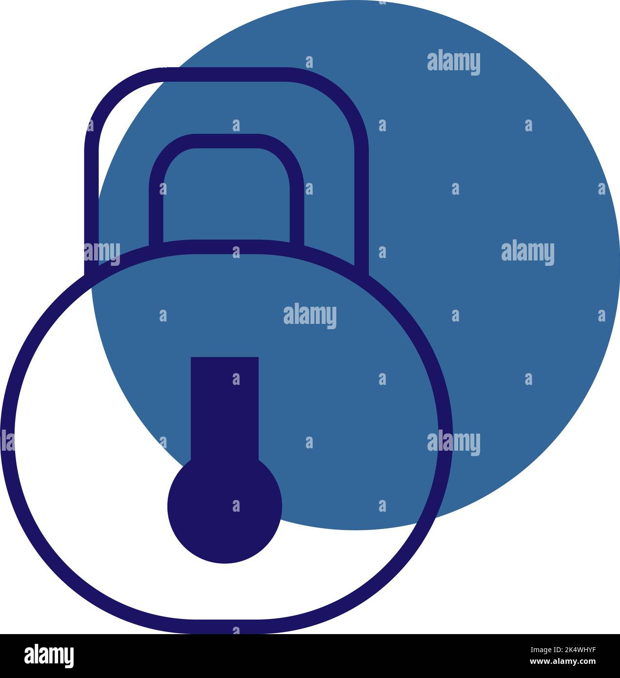 Security lock, illustration, vector on a white background Stock Vector ...