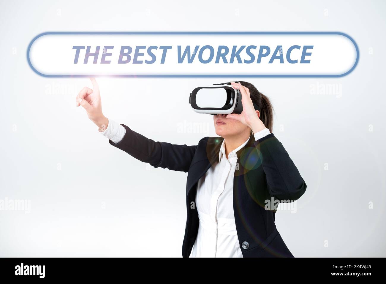 Text sign showing The Best Workspace. Business approach Comfortable ...