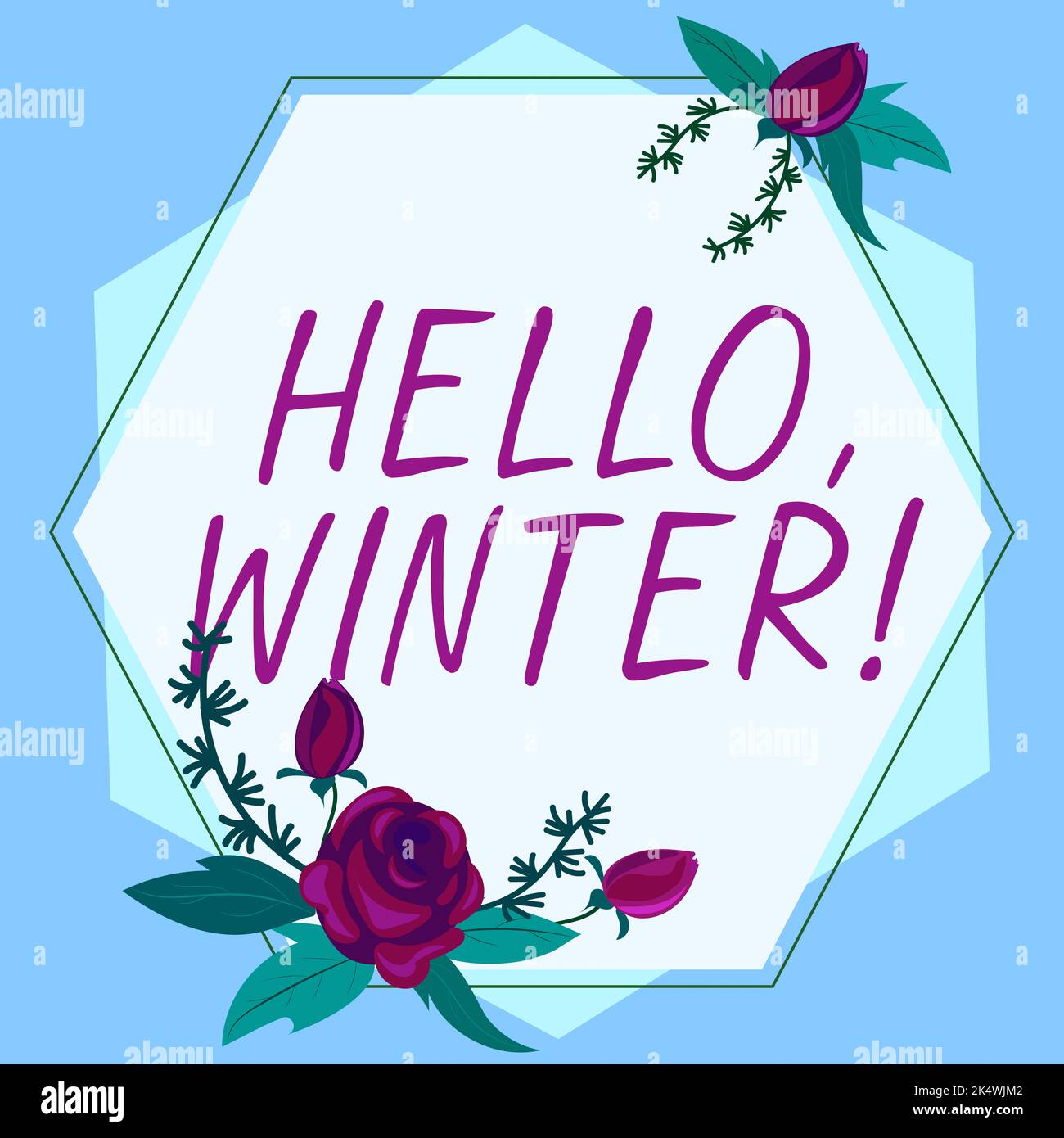 Conceptual display Hello, Winter. Word Written on greeting used when ...
