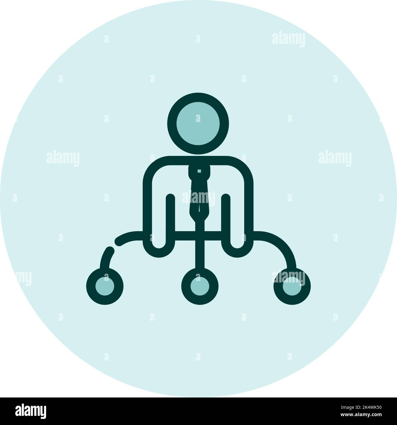 Personal achievement, illustration, vector on a white background. Stock Vector