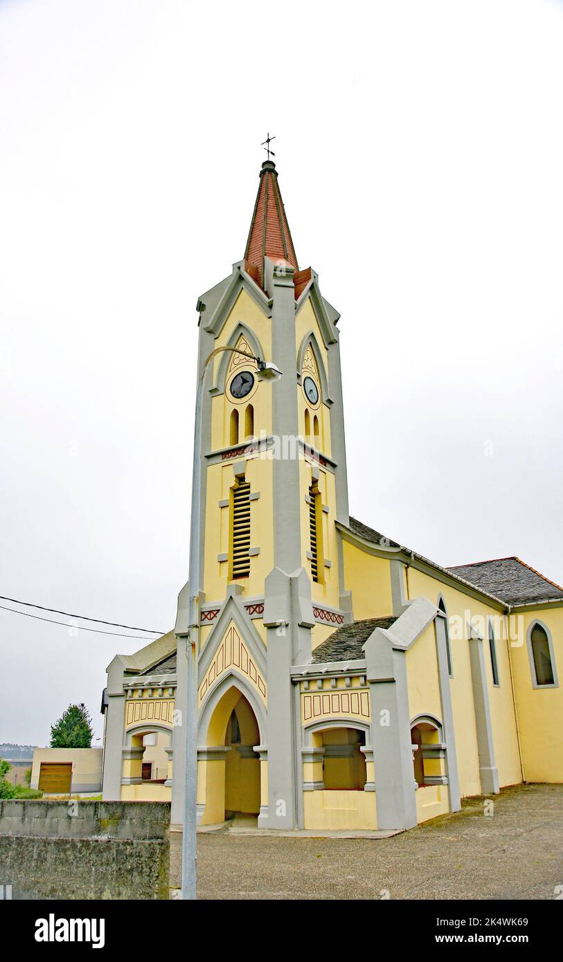 Parish of San Bartolomé de Otur, Asturias, Principality of Asturias, Spain, Europe Stock Photo