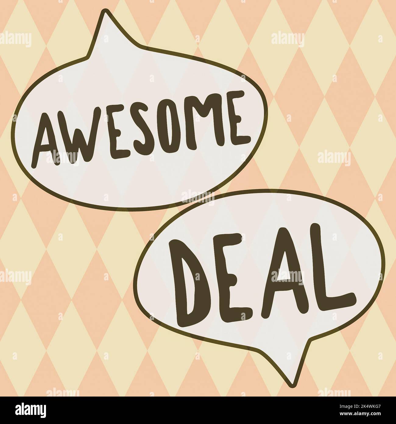 Text sign showing Awesome Deal. Business showcase impressive agreement ...