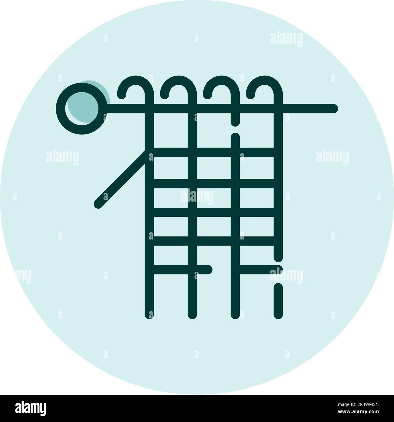 Vector Image Textiles Textile knitting, illustration, vector on a white background Stock ...