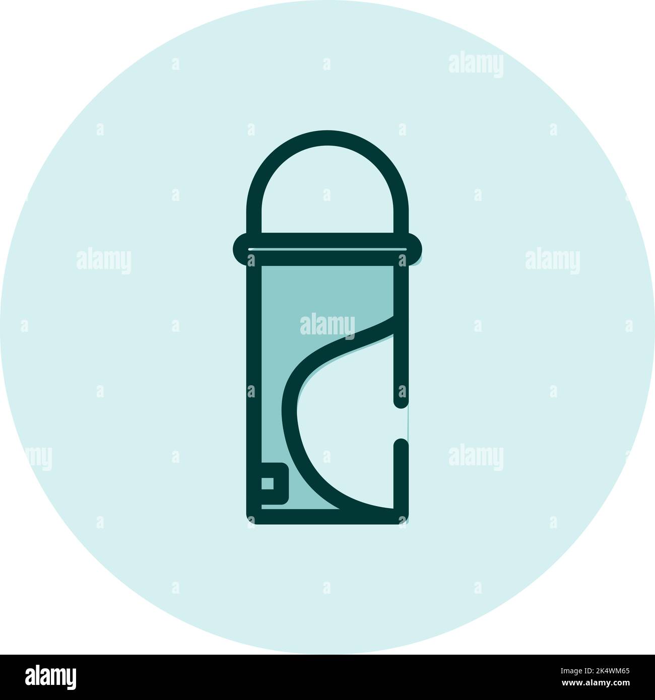 Waxing bottle, illustration, vector on a white background. Stock Vector