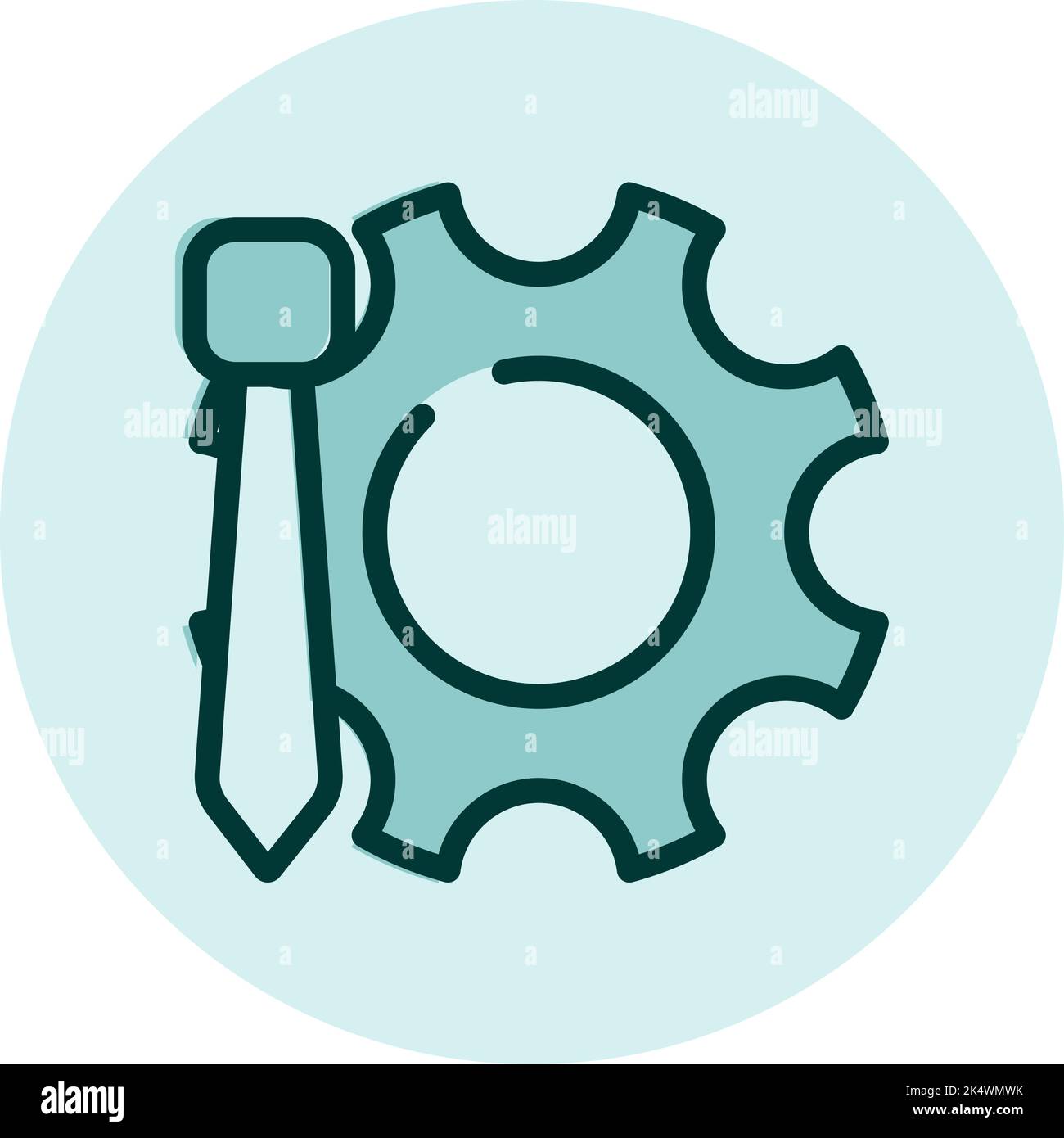 Business optimization, illustration, vector on a white background. Stock Vector