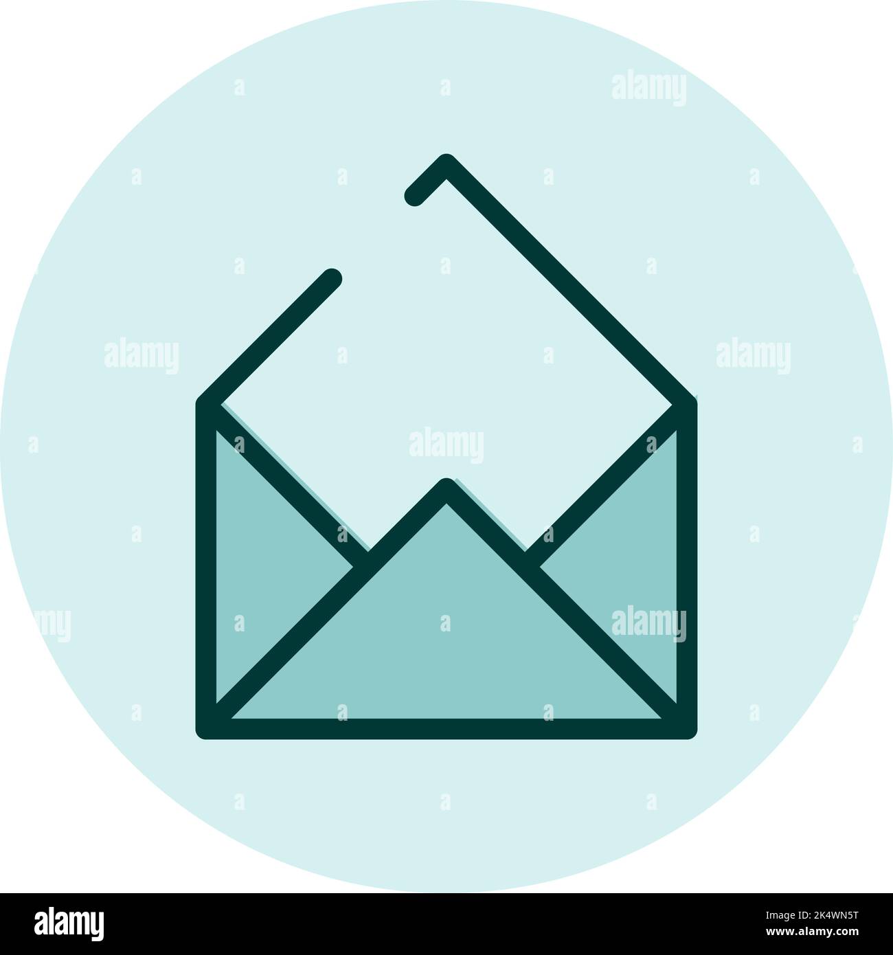 Contacts mail, illustration, vector on a white background. Stock Vector