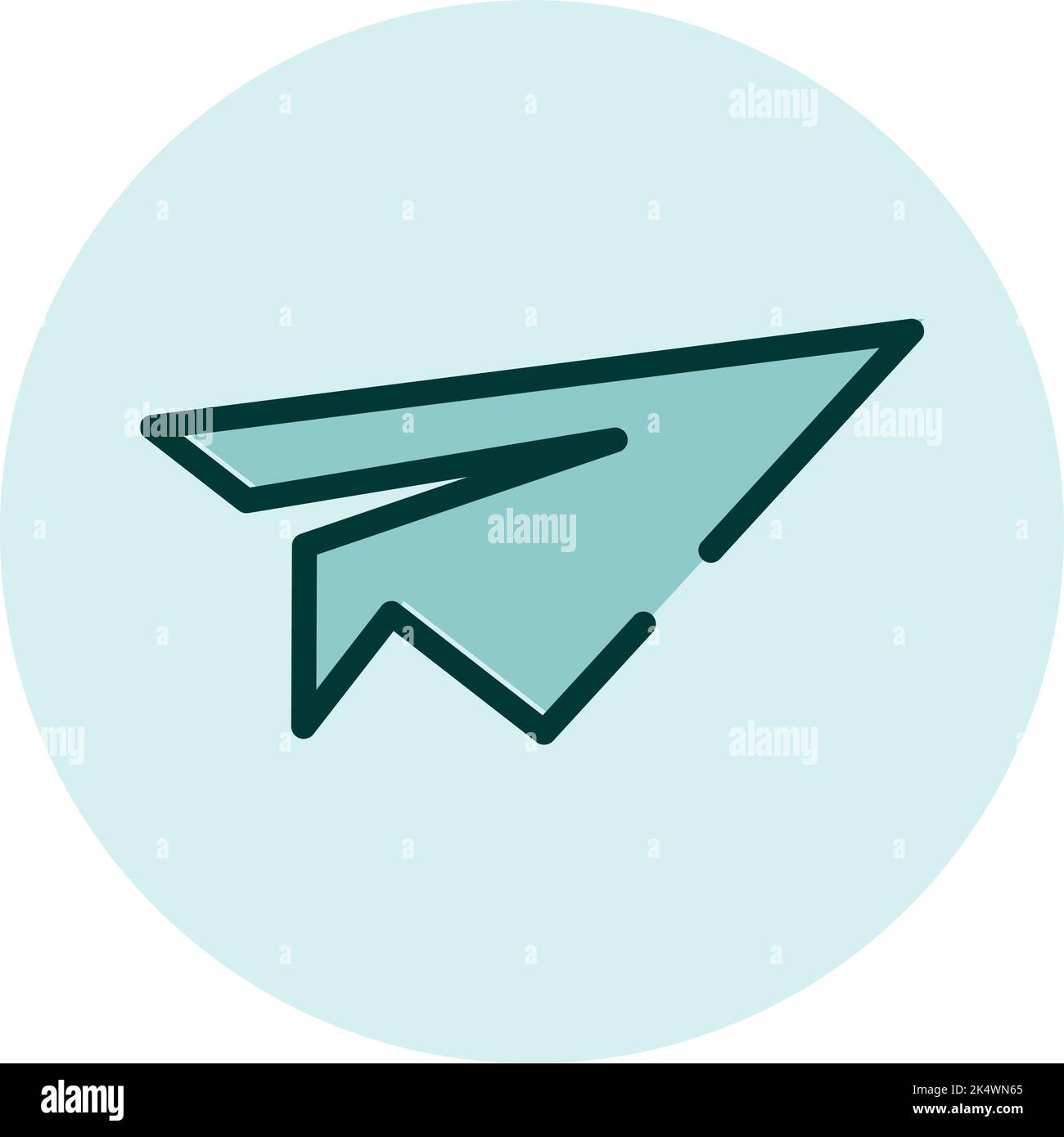 Contacts telegram, illustration, vector on a white background. Stock Vector