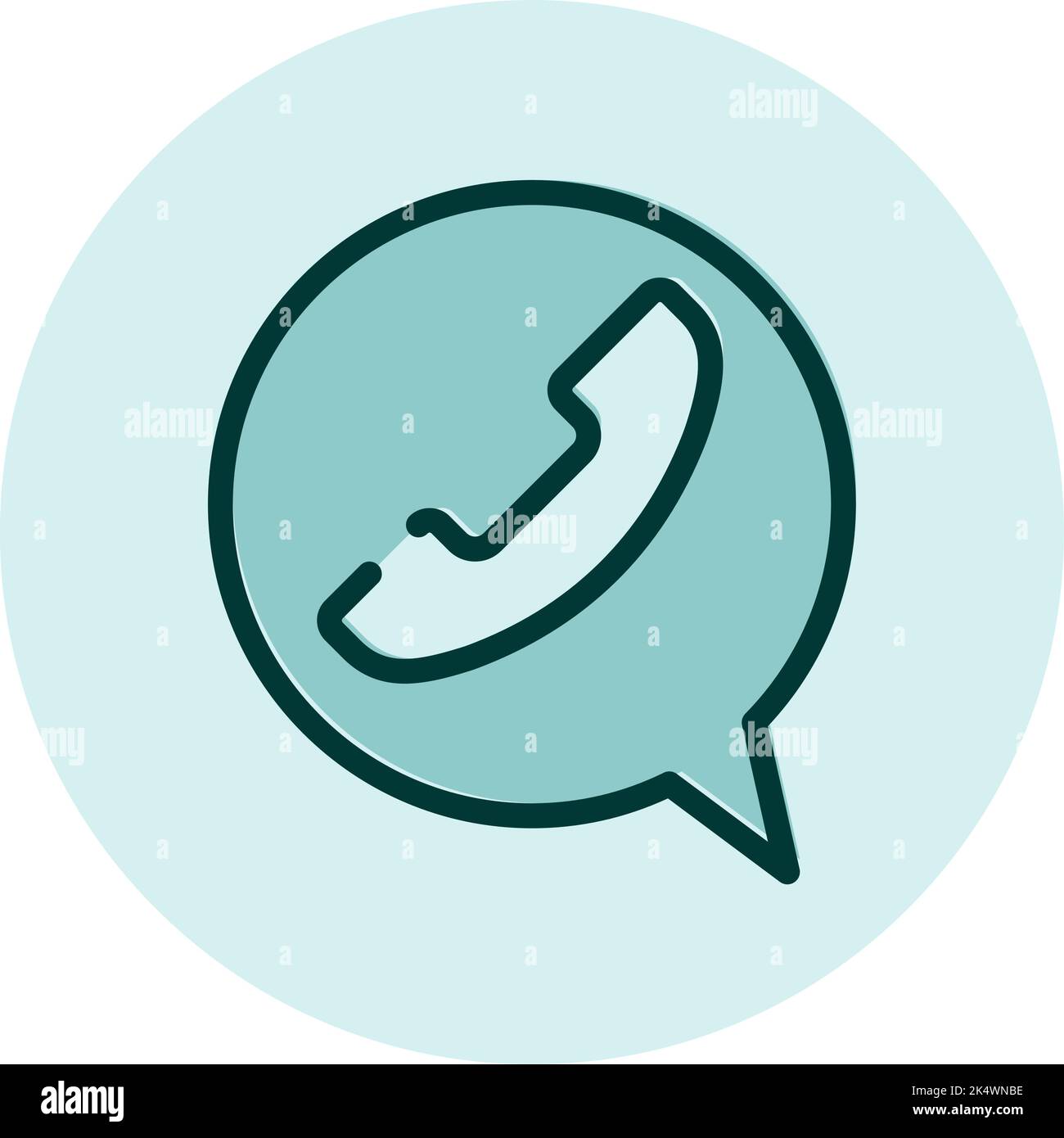 Contacts whats up, illustration, vector on a white background. Stock Vector