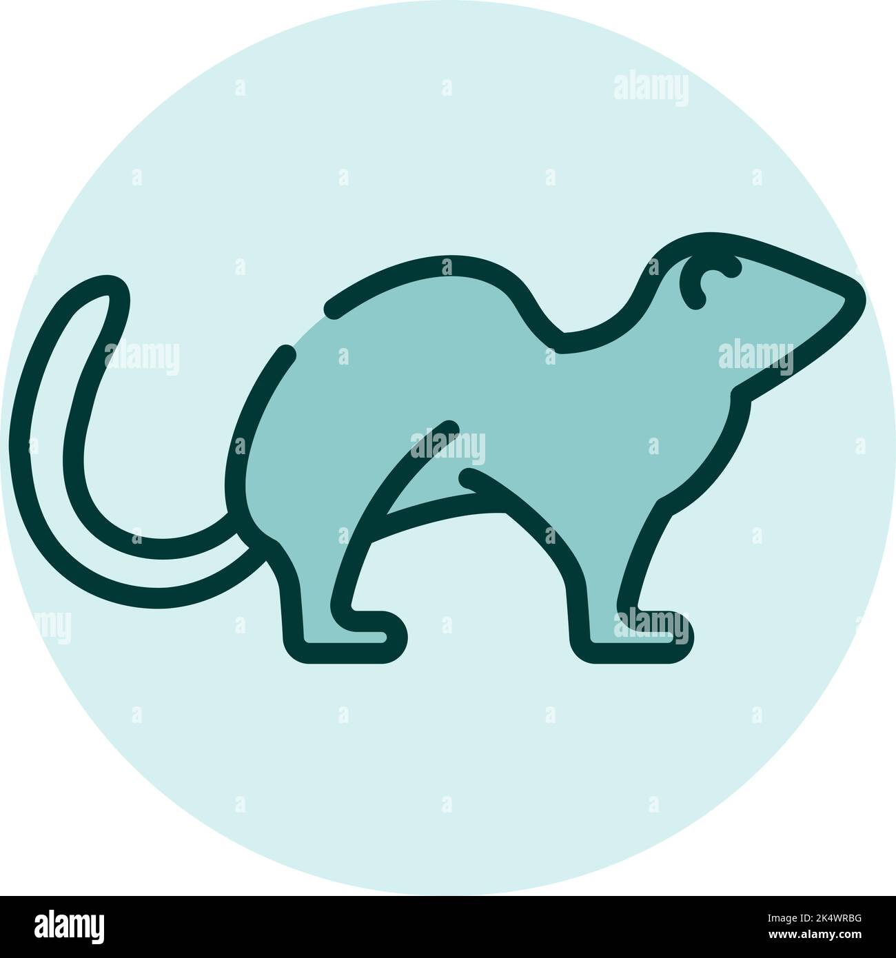 Otter drawing Cut Out Stock Images & Pictures - Alamy