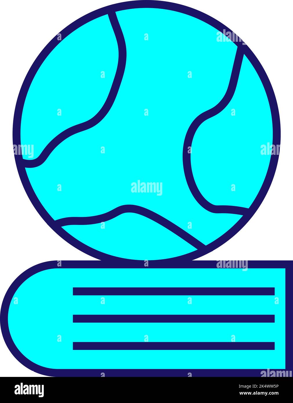 Geography education, illustration, vector on a white background Stock ...