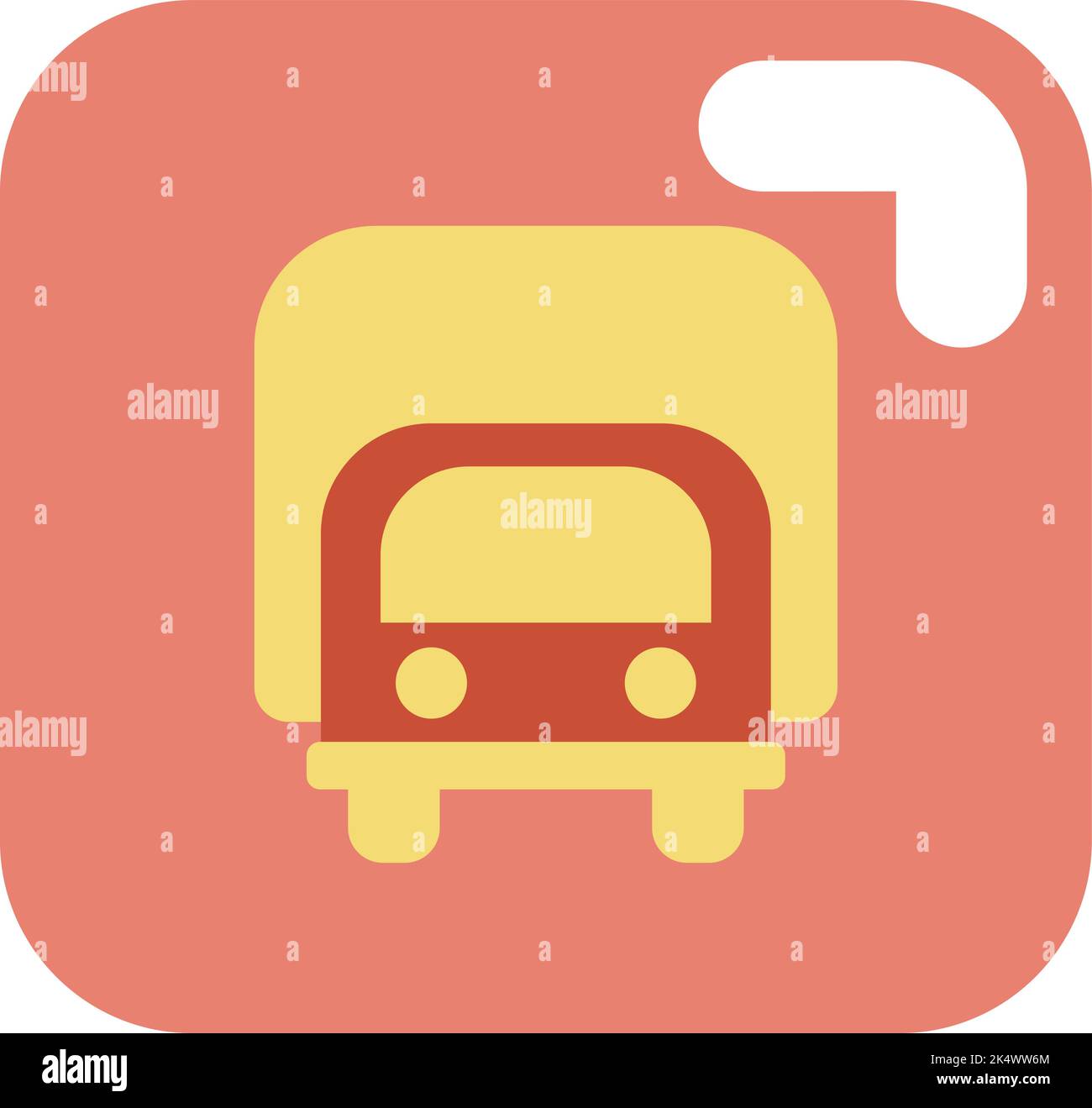 Delivery truck, illustration, vector on a white background. Stock Vector