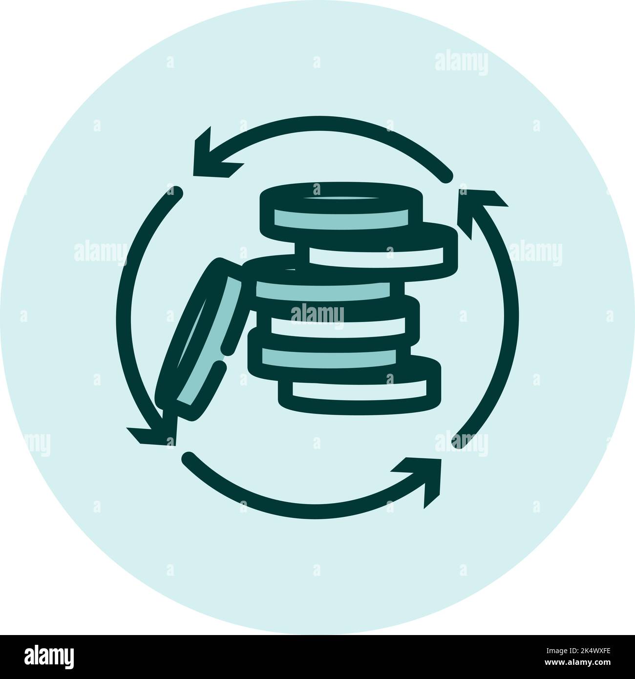 Business increase, illustration, vector on a white background