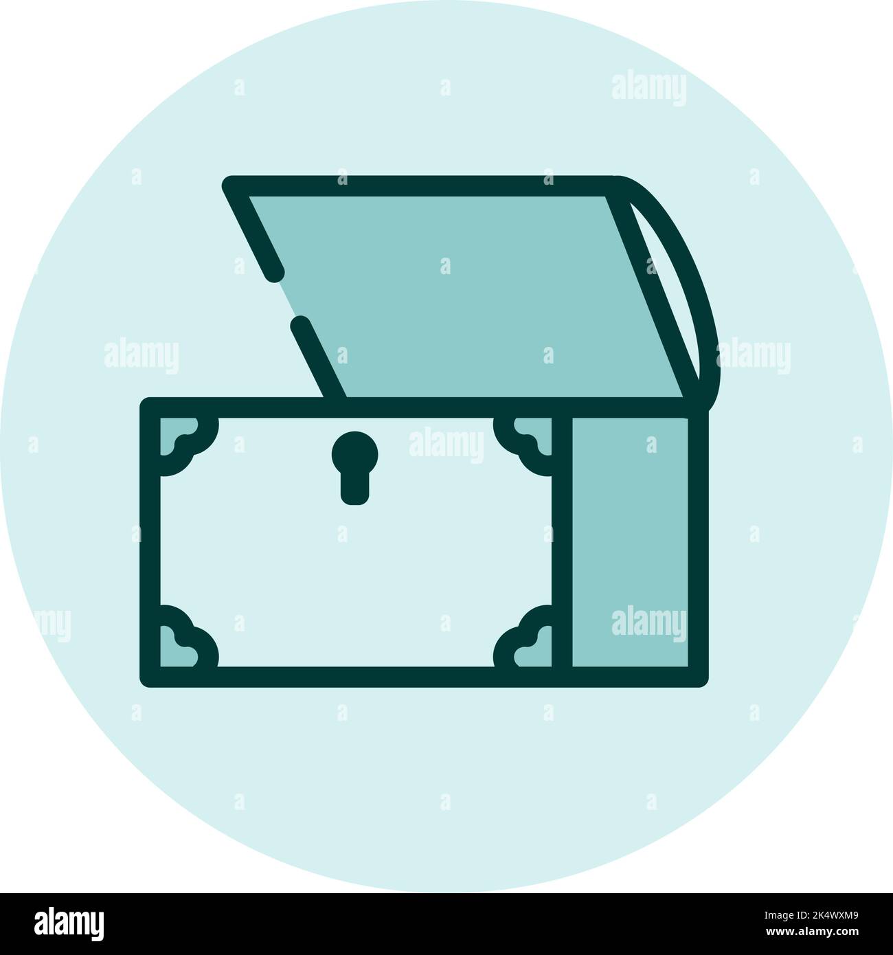 Cartoon treasure chest Cut Out Stock Images & Pictures - Alamy