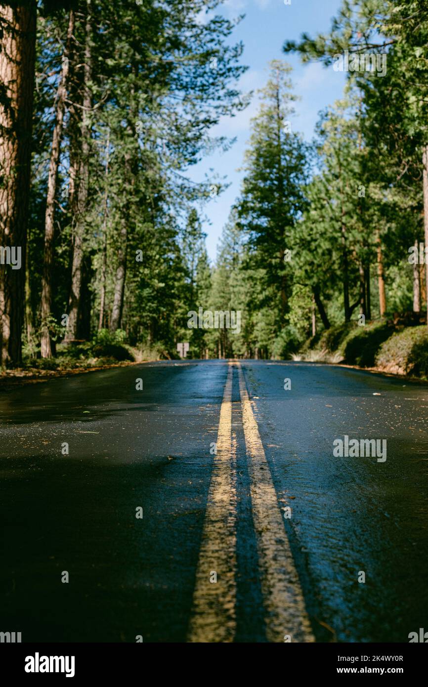 Road trip to Yosemite California Stock Photo Alamy