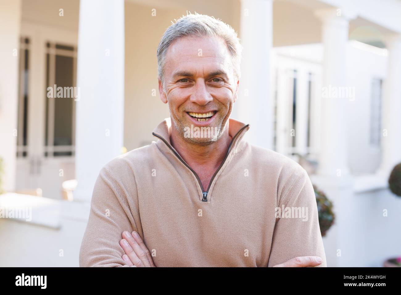 Portrait happy caucasian man standing hi-res stock photography and ...