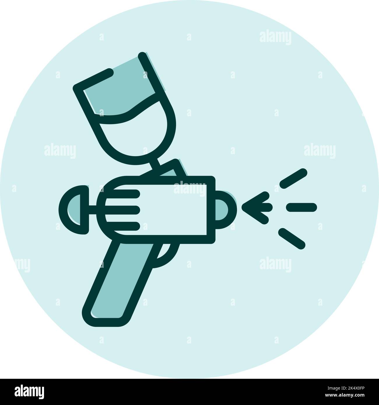 Car painting, illustration, vector on a white background. Stock Vector