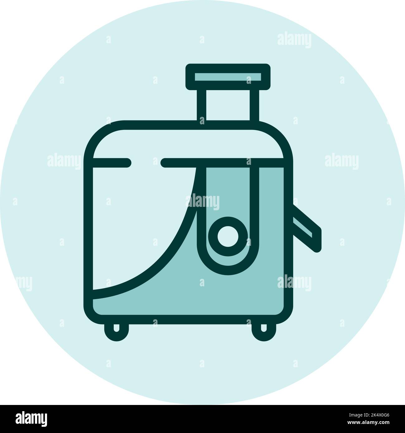 Household electronics juice maker, illustration, vector on a white background. Stock Vector