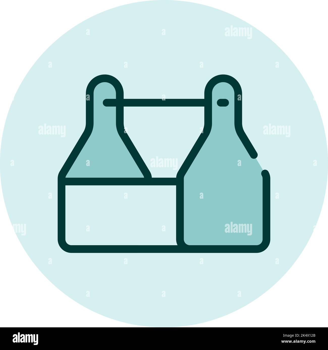Box with tools, illustration, vector on a white background. Stock Vector