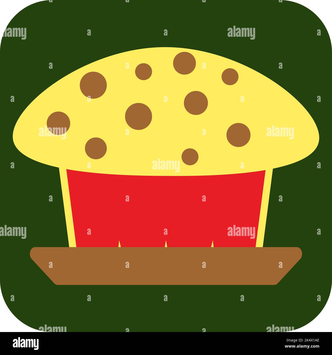 Easter cake, illustration, vector on a white background. Stock Vector