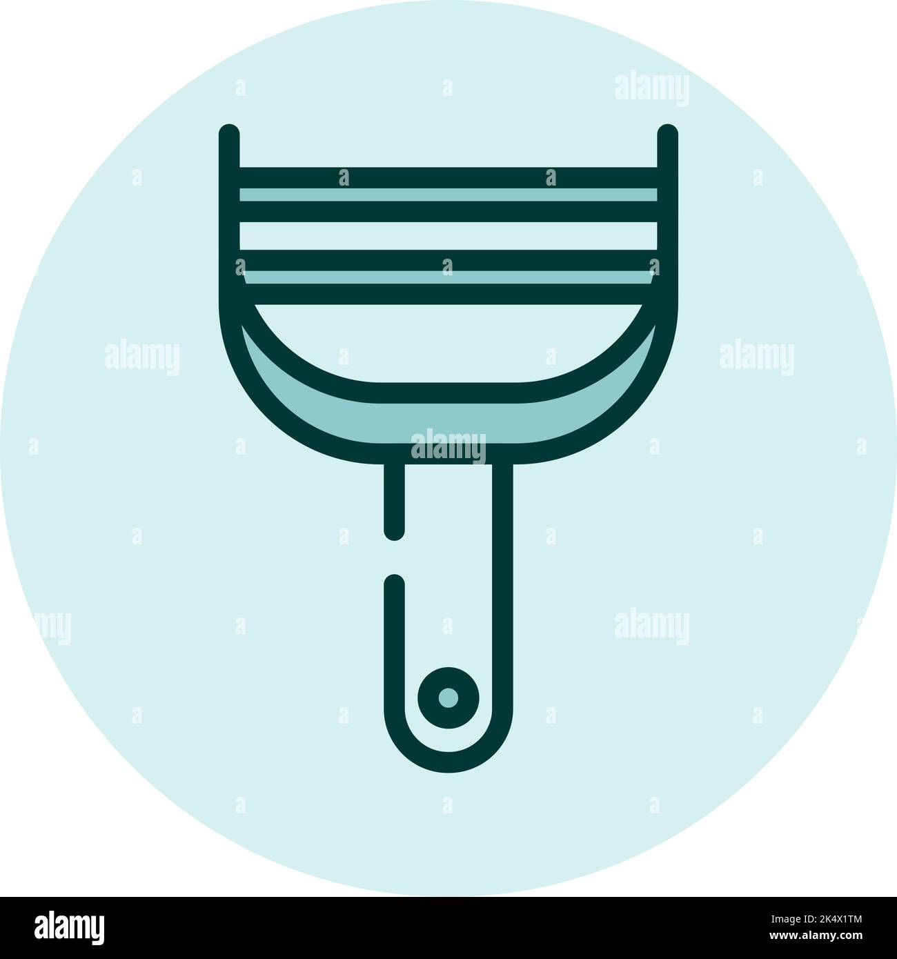Kitchen peeler, illustration, vector on a white background. Stock Vector