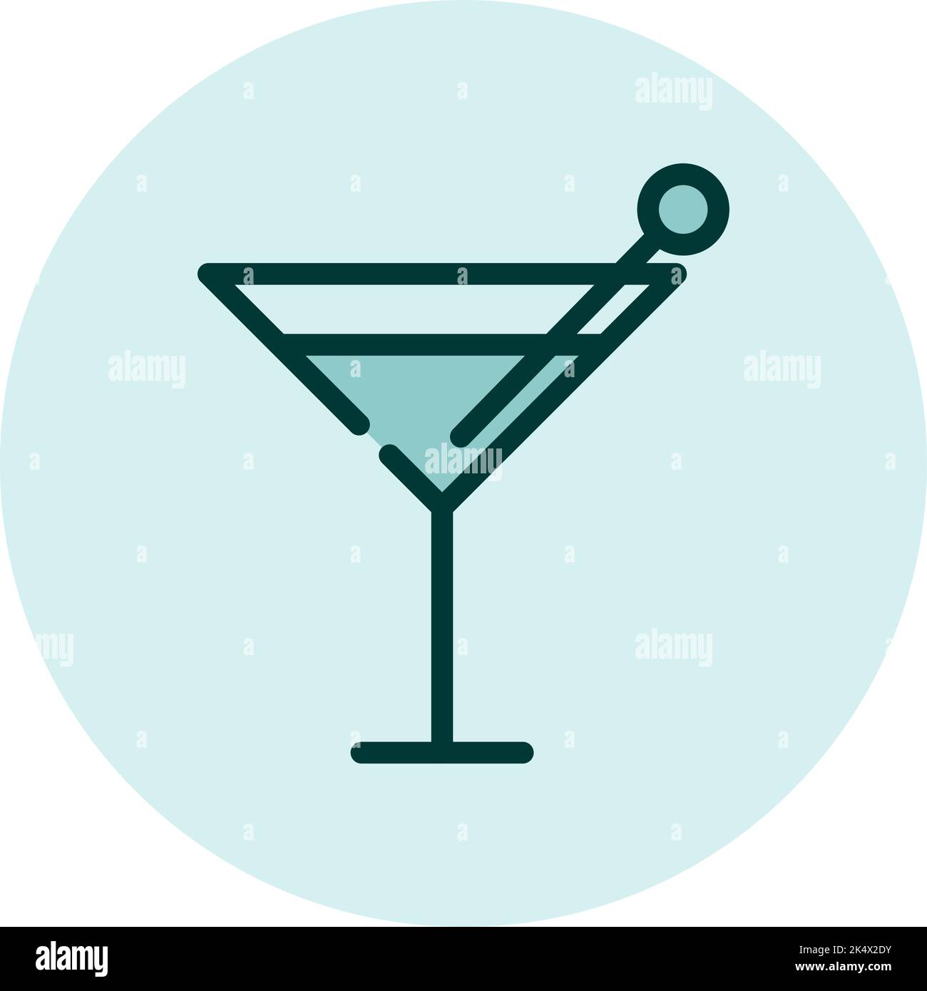 Bartending hobby, illustration, vector on a white background. Stock Vector