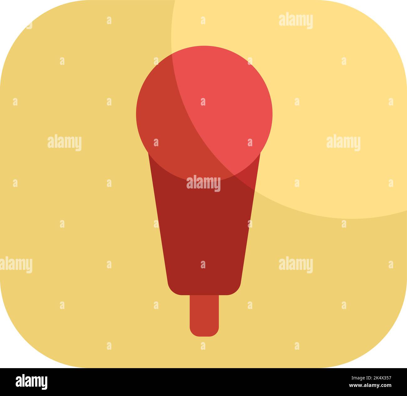 Singing hobbie, illustration, vector on a white background. Stock Vector
