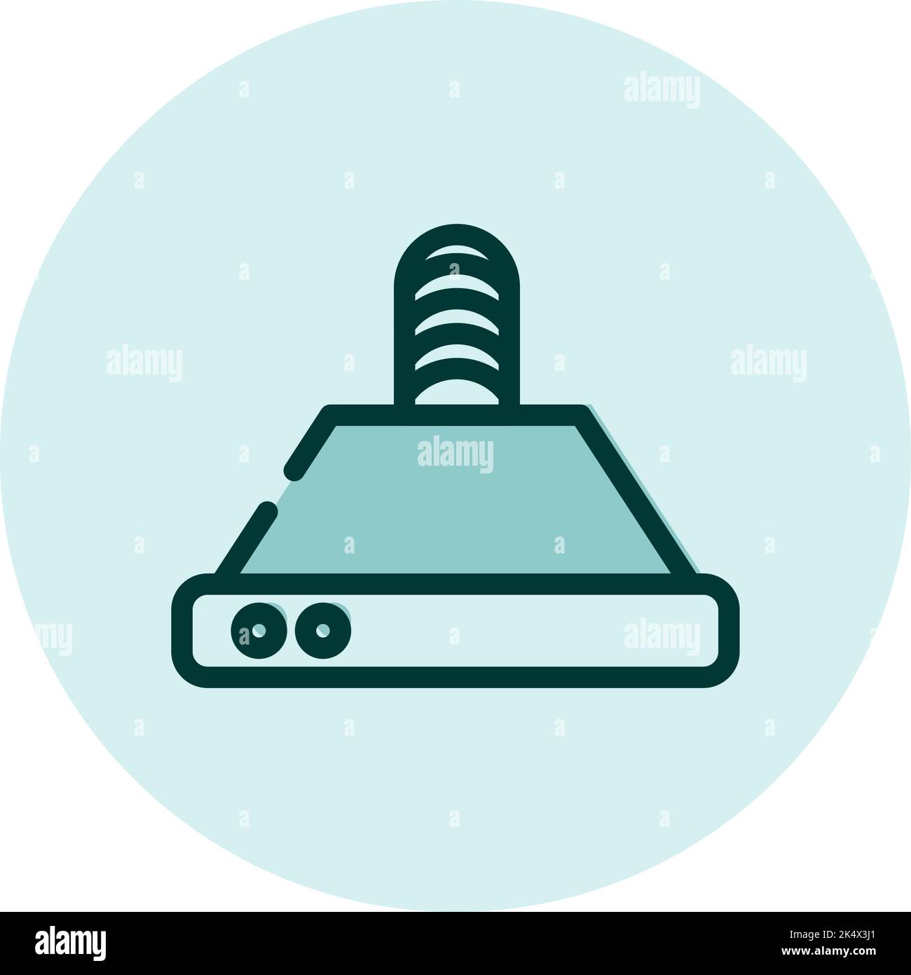 Household electronics range hood, illustration, vector on a white background. Stock Vector