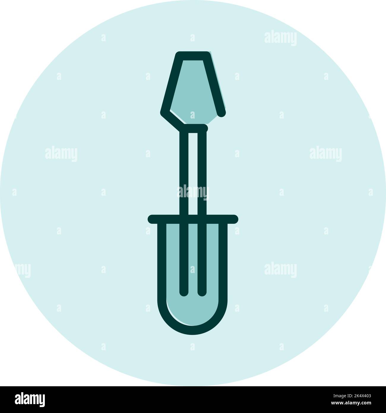 Screwdriver tool, illustration, vector on a white background. Stock Vector