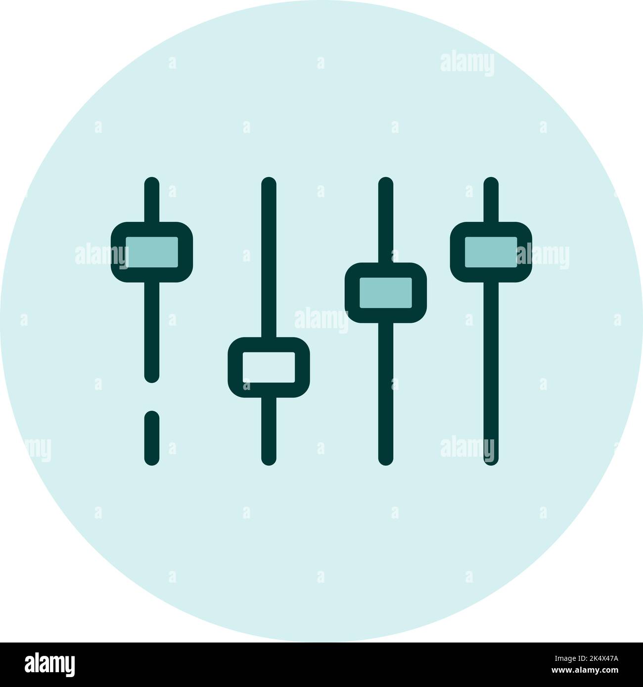 Marketing settings, illustration, vector on a white background. Stock Vector