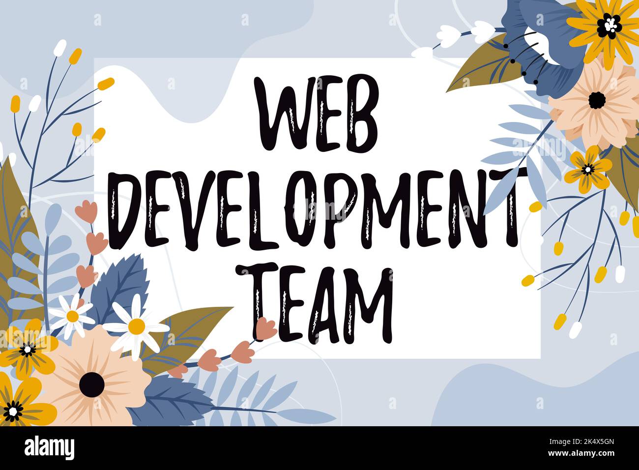 Text sign showing Web Development Team. Business showcase in control of ...