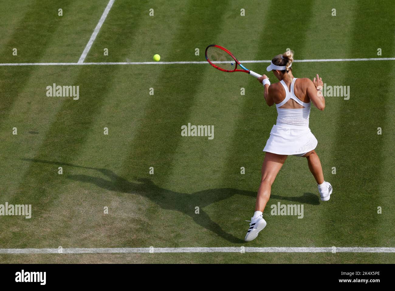 Germani tennis player Angelique Kerber playing a forehand at the ...