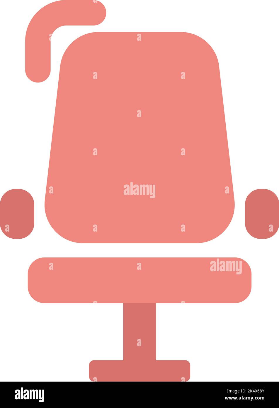 Office chair, illustration, vector on a white background. Stock Vector
