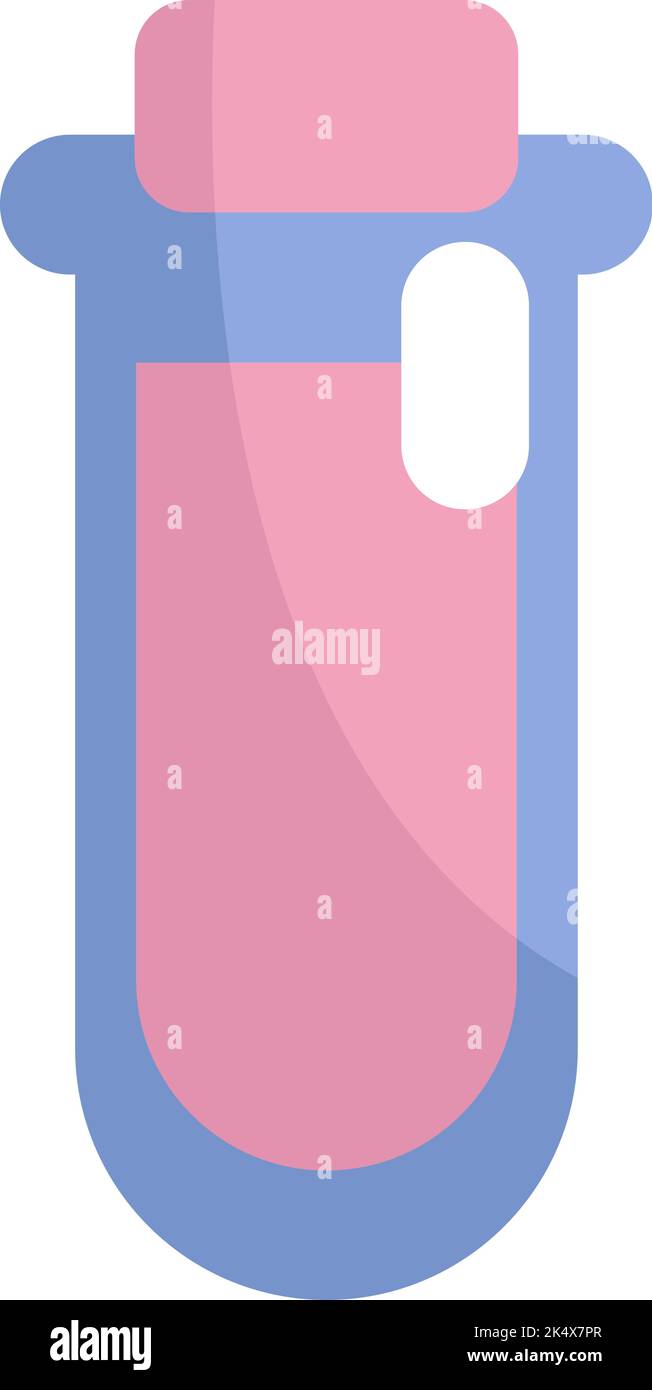 Blood container, illustration, vector on a white background Stock ...