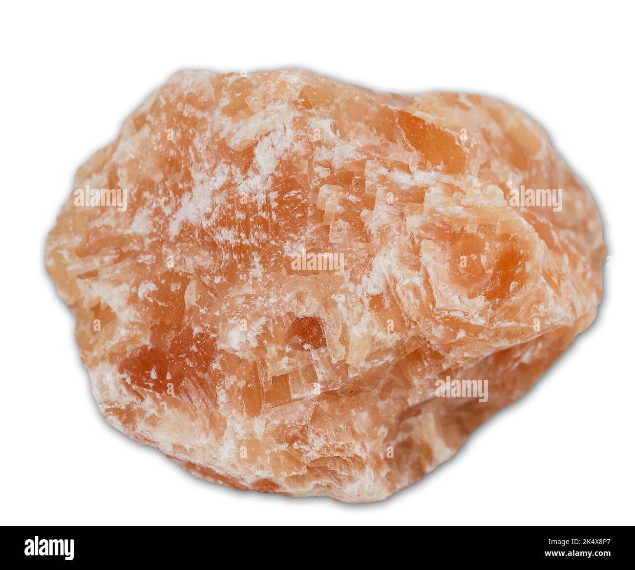 Sunstone mineral specimen isolated on the white background Stock Photo
