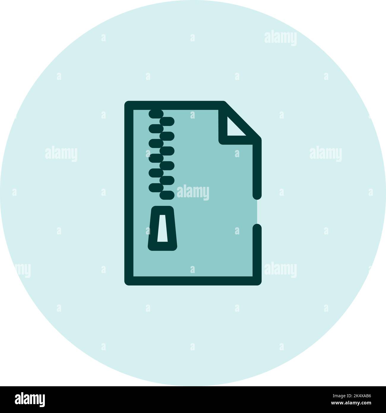 Zip icon, illustration, vector on a white background. Stock Vector