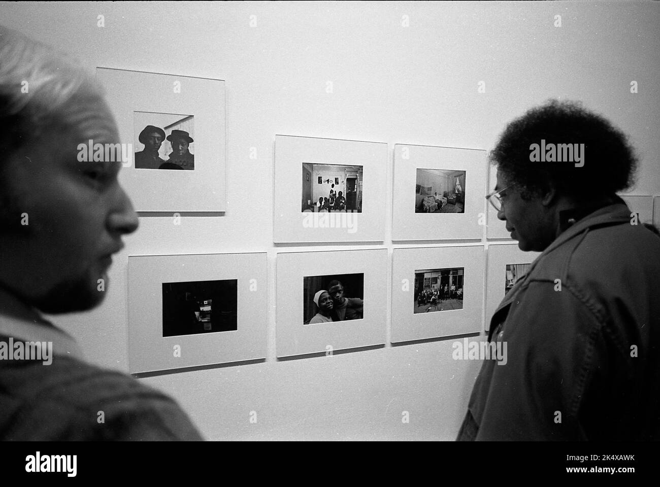 East 100th Street photo exhibition, Bruce Davidson, ICP Stock Photo Alamy