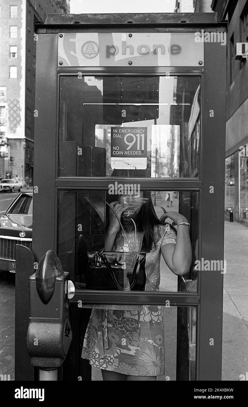 Phone booth, New York City, USA Stock Photo Alamy