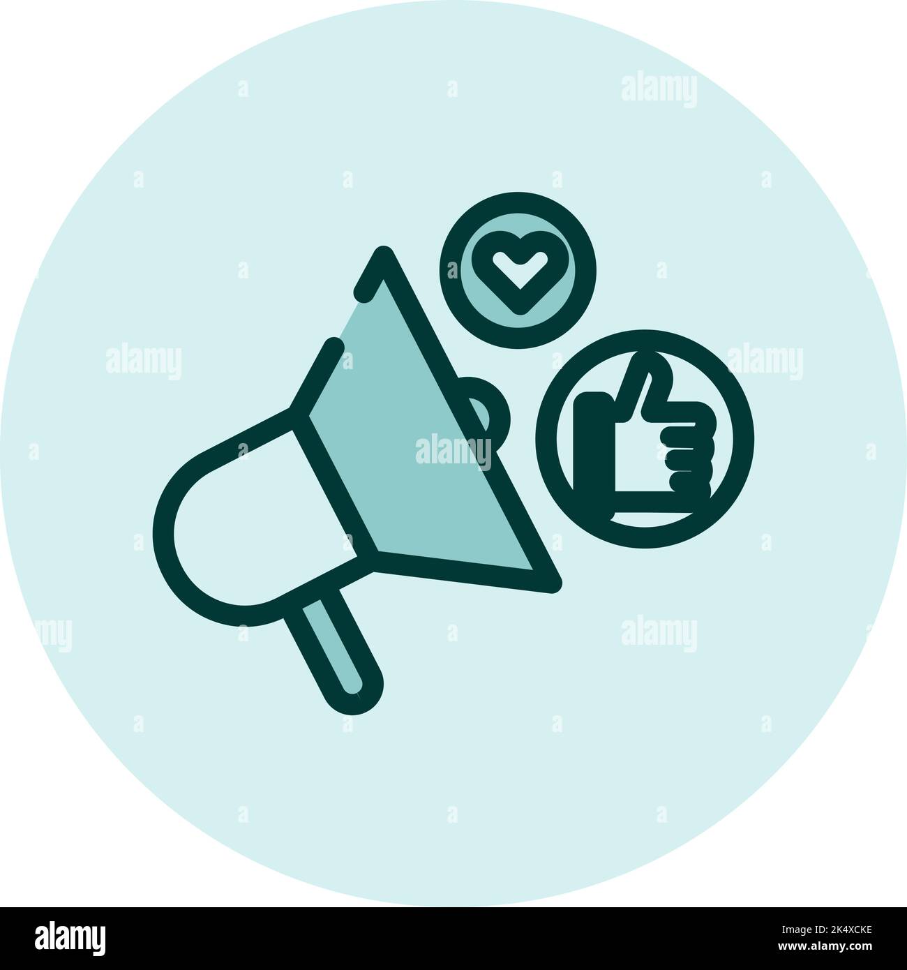 Social media marketing, illustration, vector on a white background ...