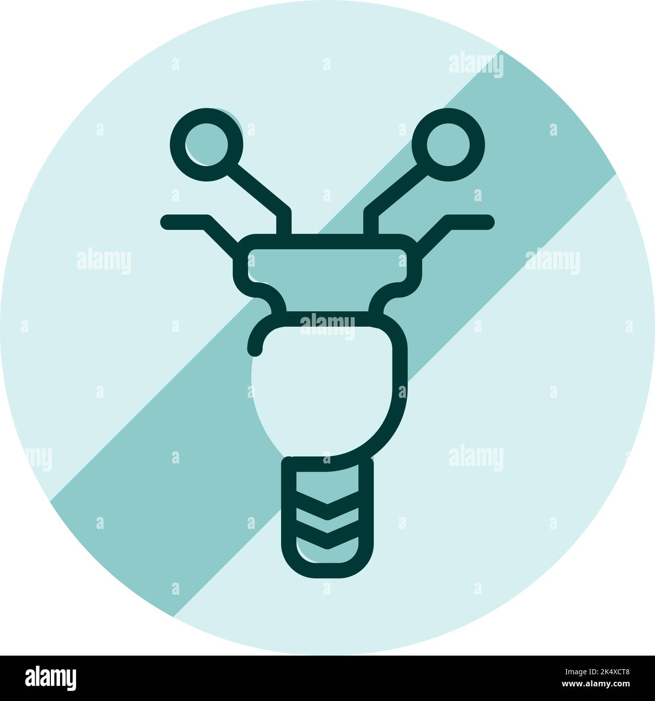 Warning sign no motorcycle zone, illustration, vector on a white